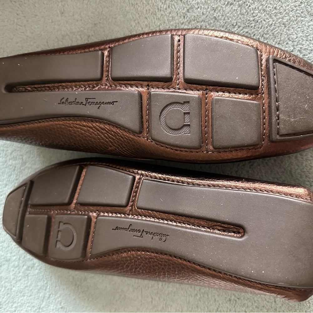 Salvatore Ferragamo Women’s Brown Loafers - Picture 6 of 7